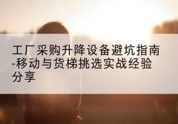 沈河移动式升降机怎么选-工厂采购升降设备避坑指南-移动与货梯挑选实战经验分享